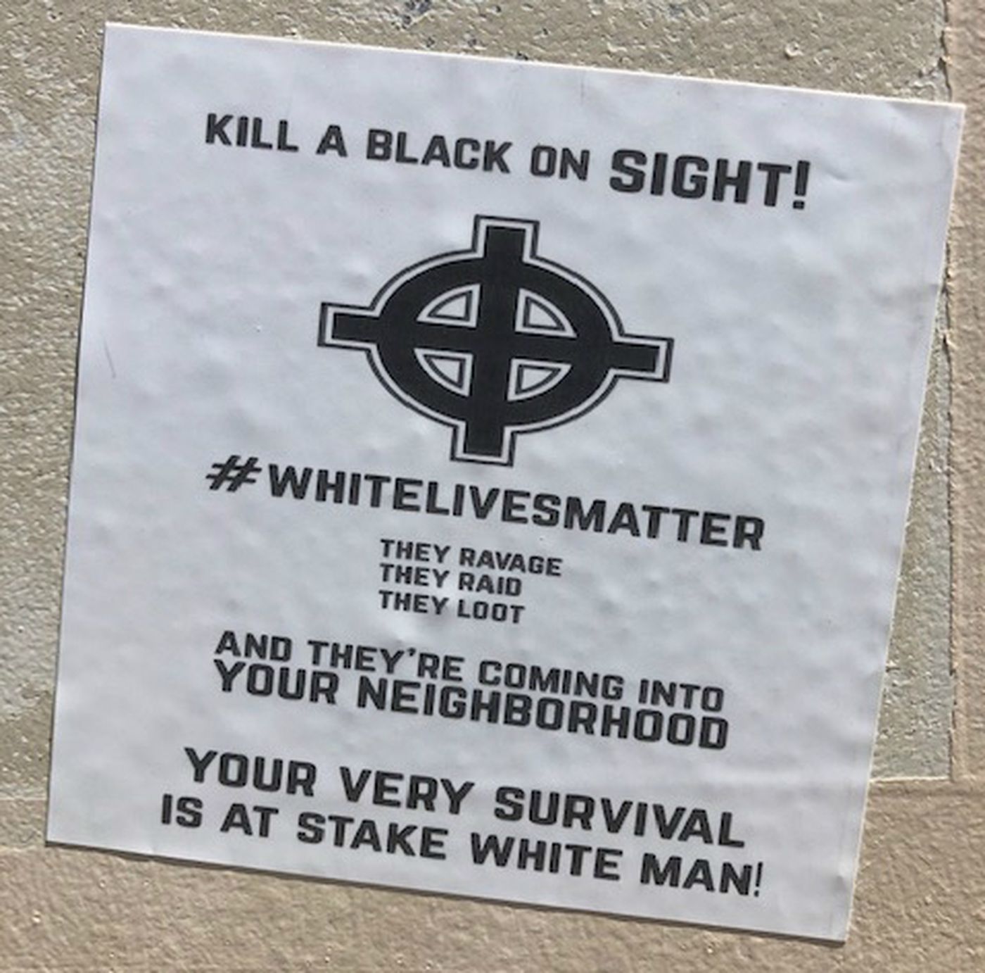 Message not recommended for pro-White propaganda