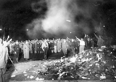 National Socialist Bonfire Event. These Bonfires were symbolic of the type of literature that was considered socially harmful, such as pornography and communist propaganda.