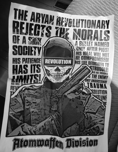 'Atomwaffen' meaning nuclear weapons fighting group