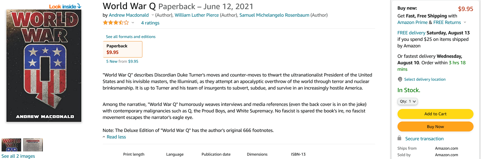 Screenshot 2022-08-07 at 20-42-22 World War Q Macdonald Andrew Pierce William Luther Rosenbaum Samuel Michelangelo 9798519699822 Amazon.com Books.png