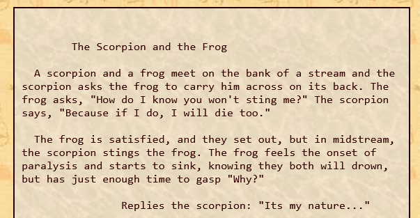 Aesop's Fables - The Scorpion and the Frog - General Fable collection.png