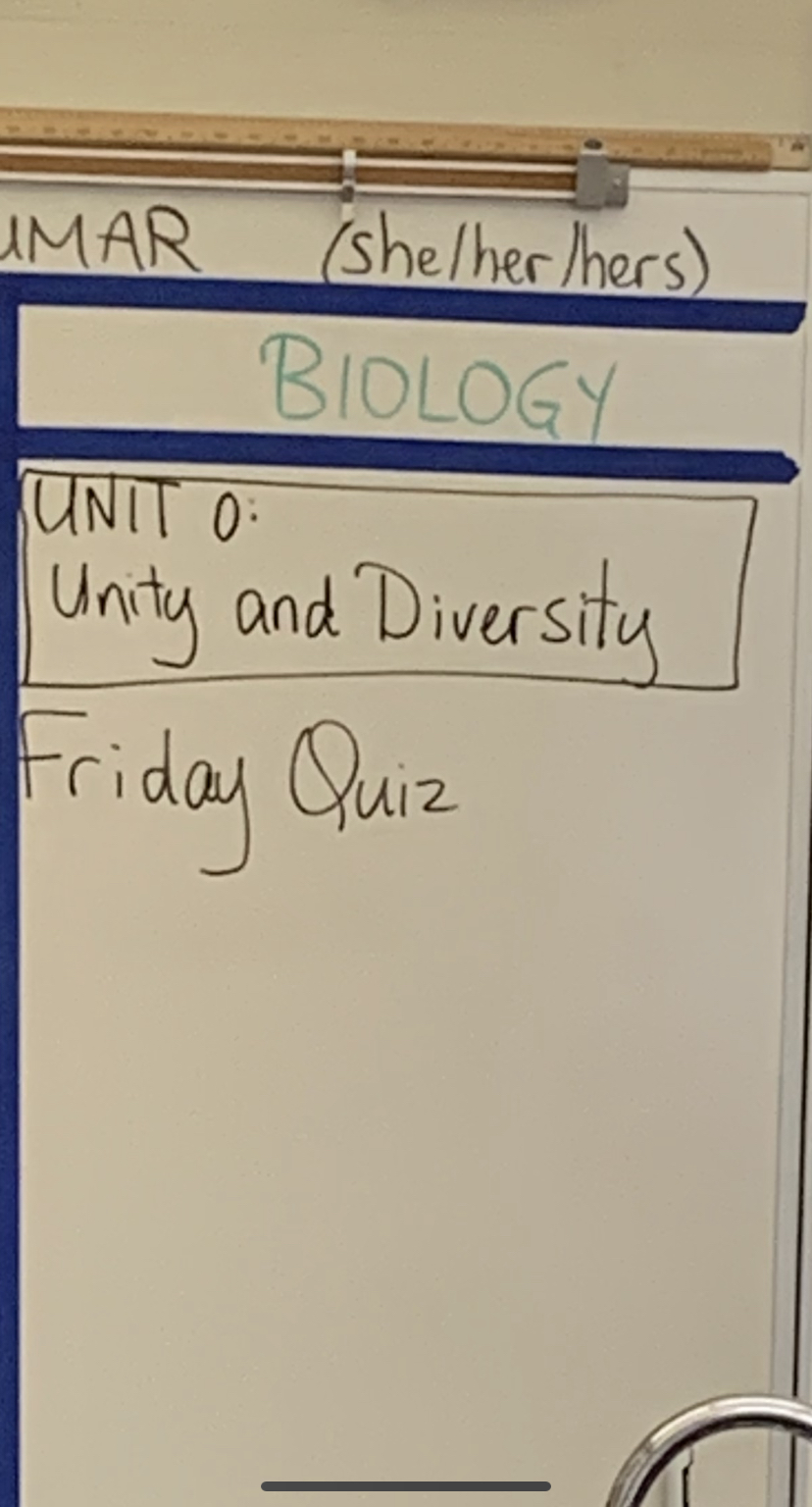 The First Unit for Biology
